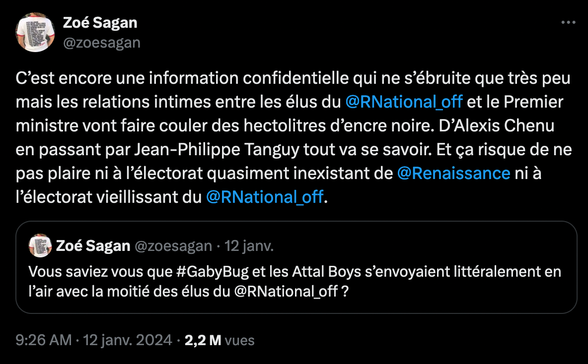 Les dessous du procès entre Zoé Sagan et un député du RN